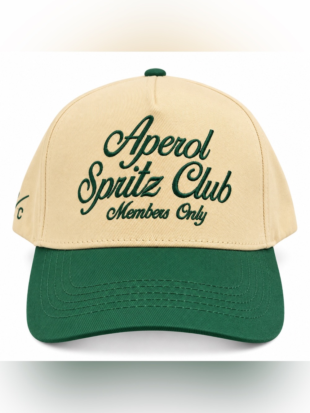 Peace Collective Aperol Spritz Club Baseball Cap - Beige & Green